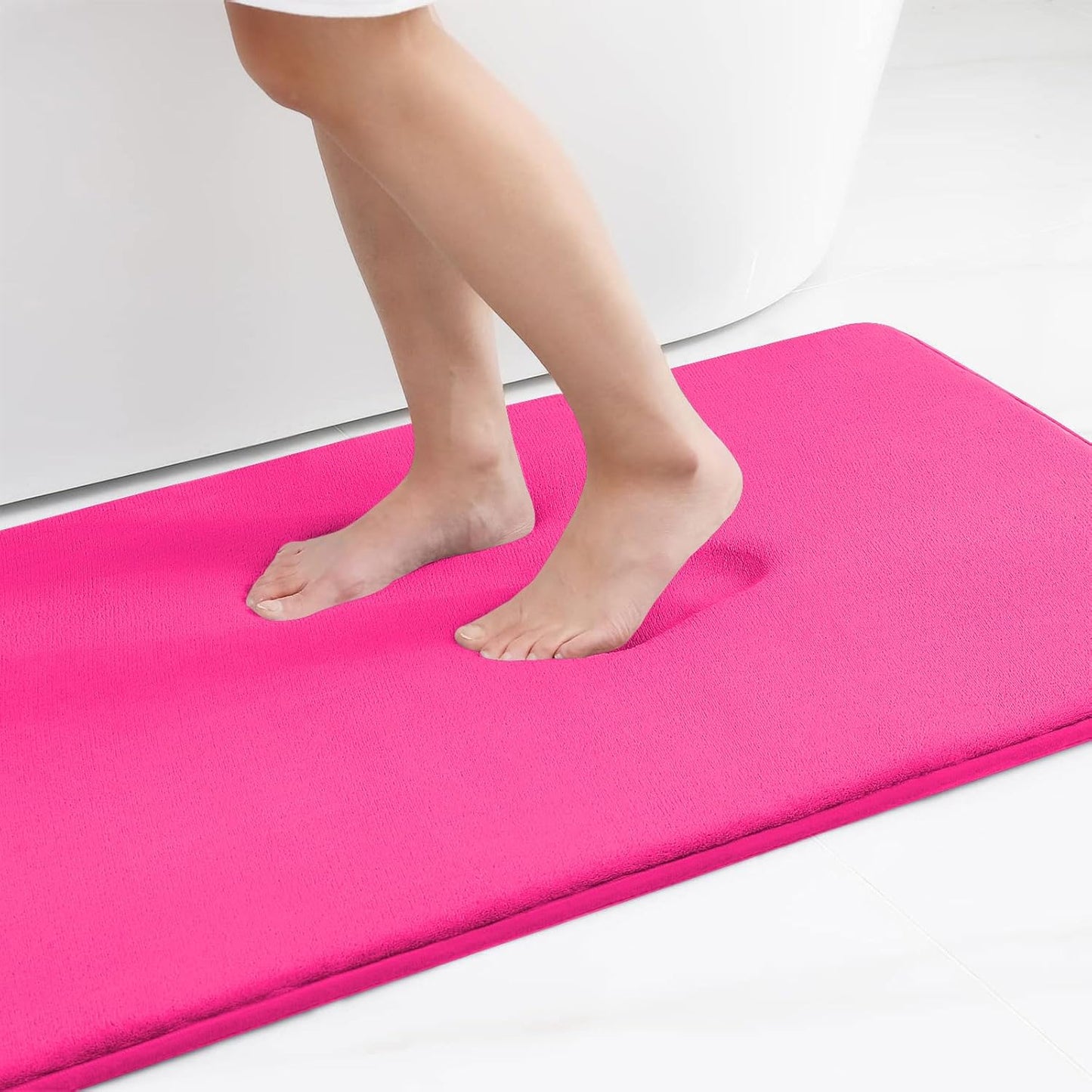 Smiry Memory Foam Bath Mat – Ultra Soft, Absorbent, Non-Slip Rug for Bathroom