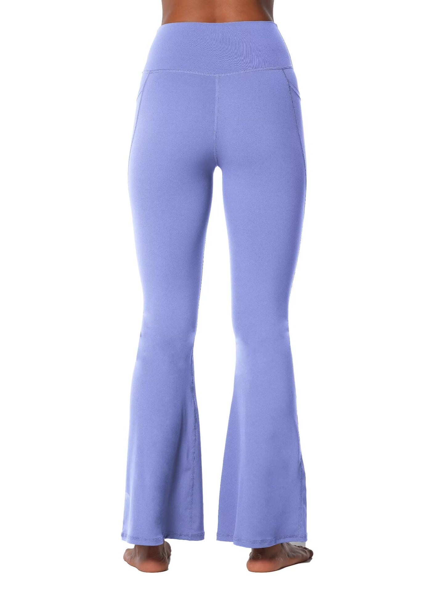 Legging évasé Sunzel pour femme avec poches, pantalon de yoga croisé avec contrôle du ventre, taille haute et jambe large