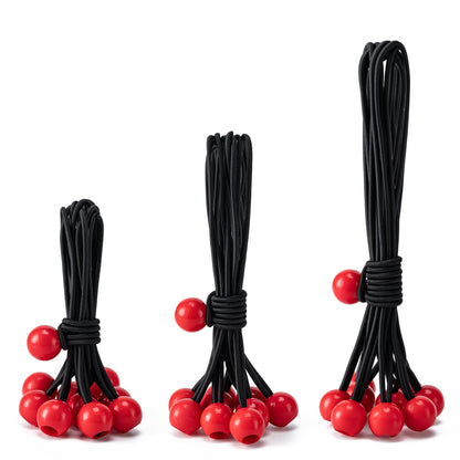Ball Bungee Cords – 30 Pack Heavy-Duty Tarp & Canopy Tie-Downs for Outdoor Use