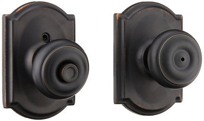 Schlage F51A GEO-625-CAM Georgian Knob with Camelot Trim – Bright Chrome