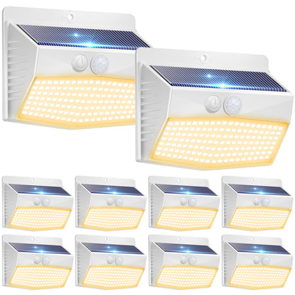 2-Pack Solar Security Lights – Motion Sensor, Waterproof