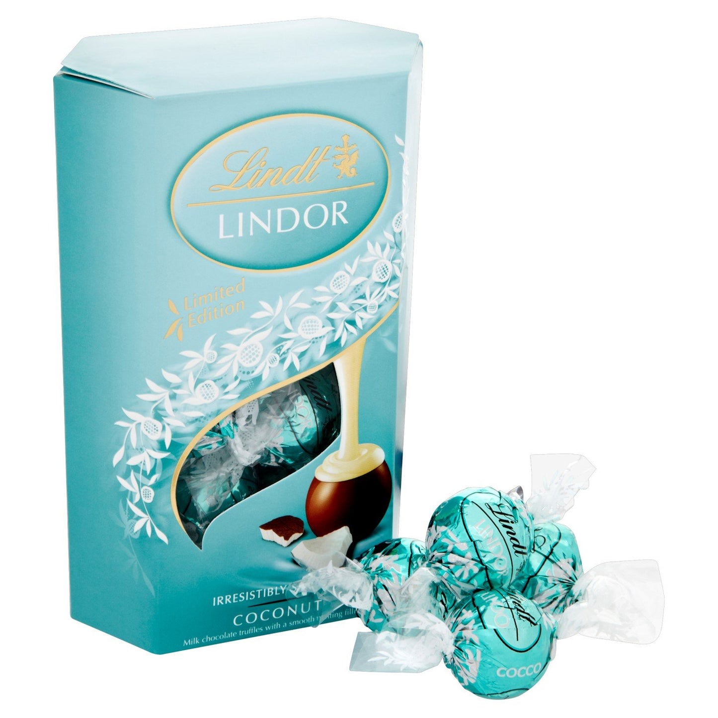 Lindt LINDOR Milchschokoladen-Bonbon-Trüffel, Milchschokolade mit zartschmelzender Trüffelfüllung, 25,4 oz., 60 Stück 