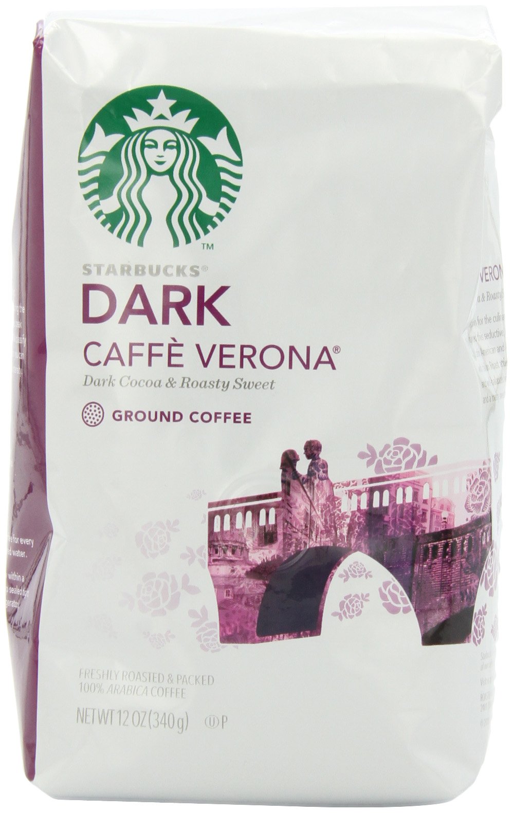 Café moulu Starbucks, café torréfié foncé, torréfaction française, 100 % arabica, 1 sac (28 oz) 