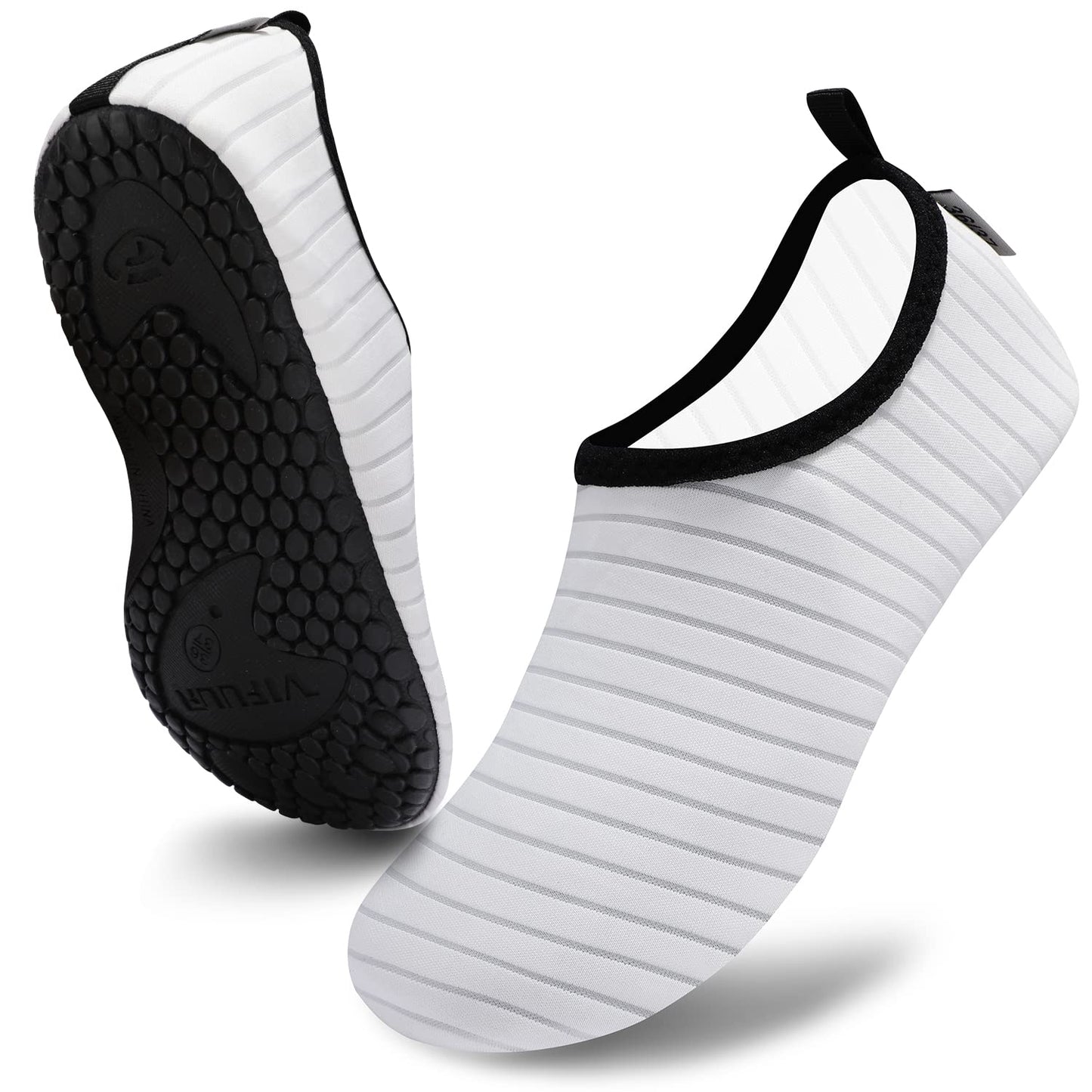 VIFUUR Water Sports Shoes Barefoot Quick-Dry Aqua Yoga Socks Slip-on for Men Women