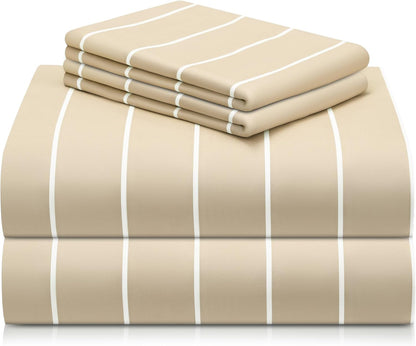 LClub Luxury 4-Piece Cooling Microfiber Sheet Set