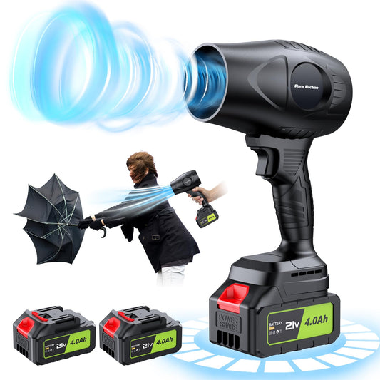 Cordless Electric Leaf Blower – 300,000 RPM, 2x 4.0Ah Batteries Included