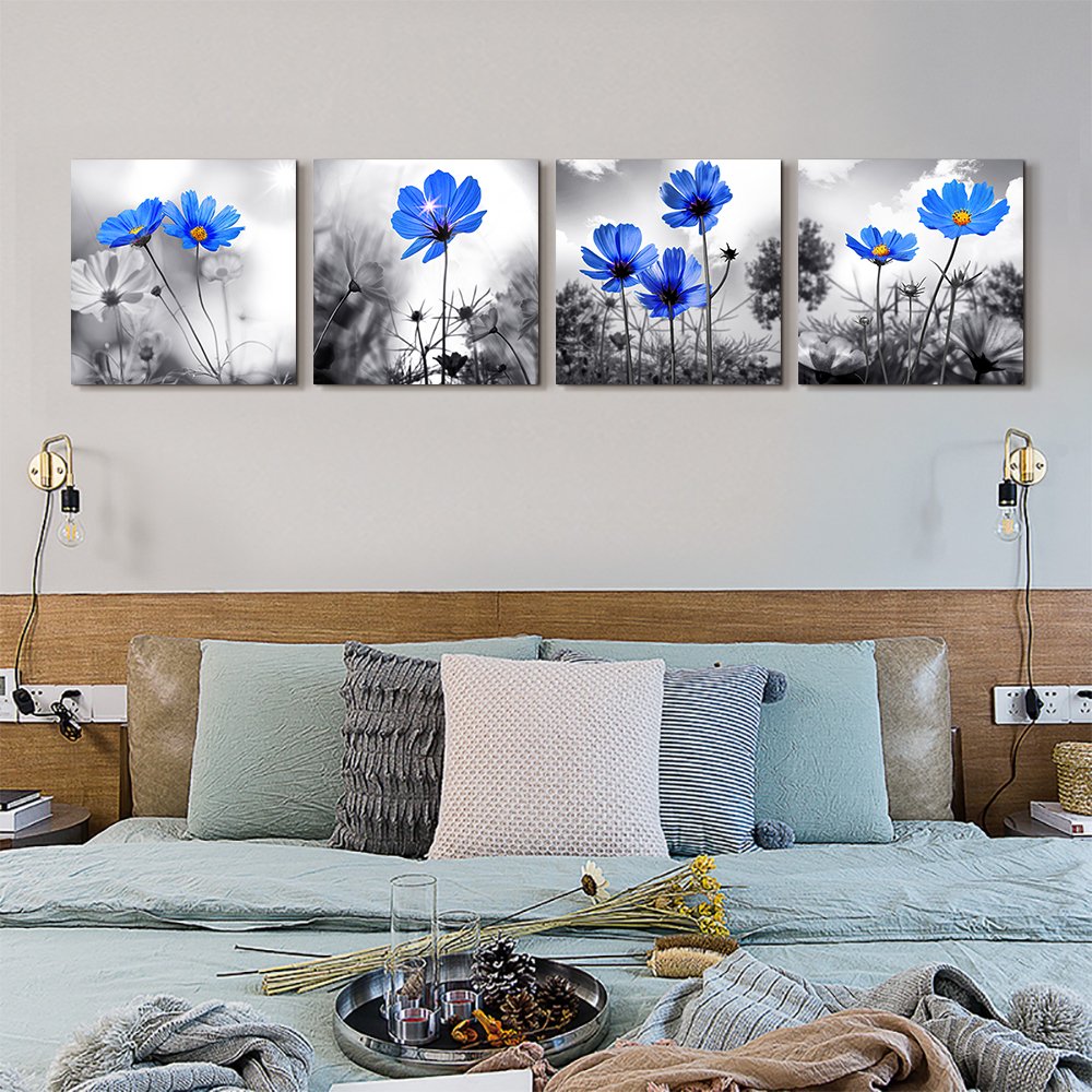 Canvas Wall Art For Living Room Bathroom Wall Decor For Bedroom Kitchen Artwork Canvas Prints Leaves Plant Painting 16" X 24" 3 Pieces Framed Modern Office Home Decorations Farmhouse Family Pictures