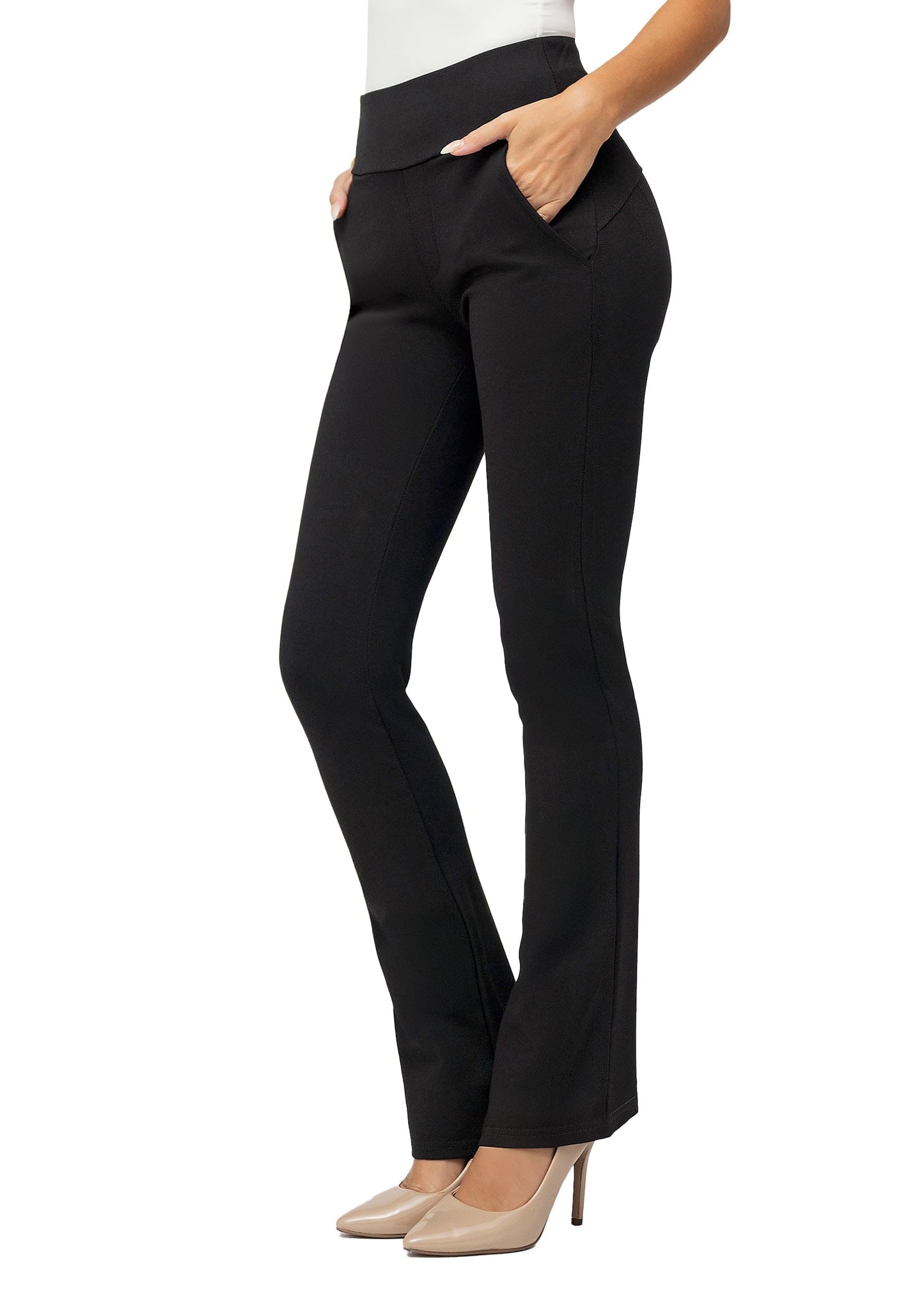 Pantalon habillé Conceited pour femme - Extensible - Contrôle du ventre - Confort toute la journée - Pantalon pour femme en taille standard et grande