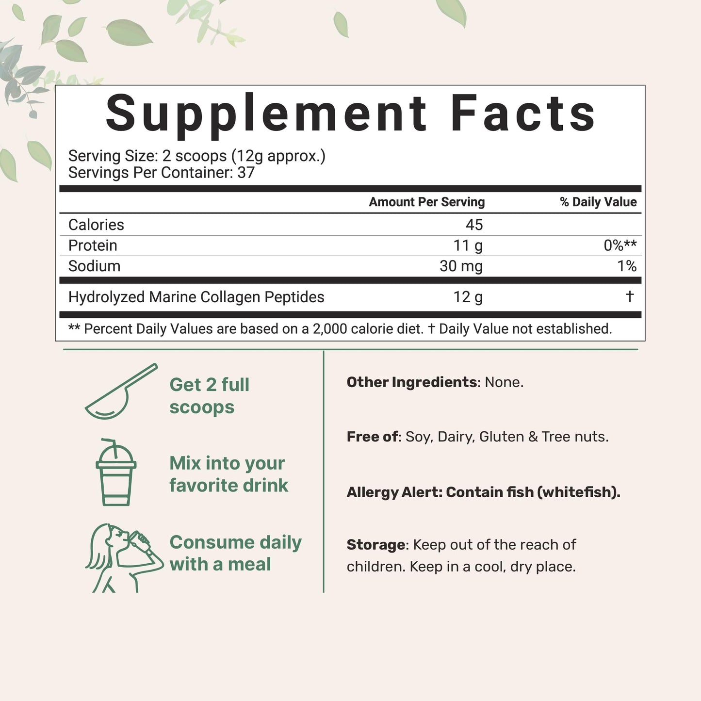 Multi Collagen Protein Powder, 2lbs – Hydrolyzed Collagen Peptides | Type I,II,III,V,X with Biotin 10000mcg, Hyaluronic Acid, Vitamin C – Unflavored – Keto & Paleo Friendly, Easy Dissolve, Non-GMO