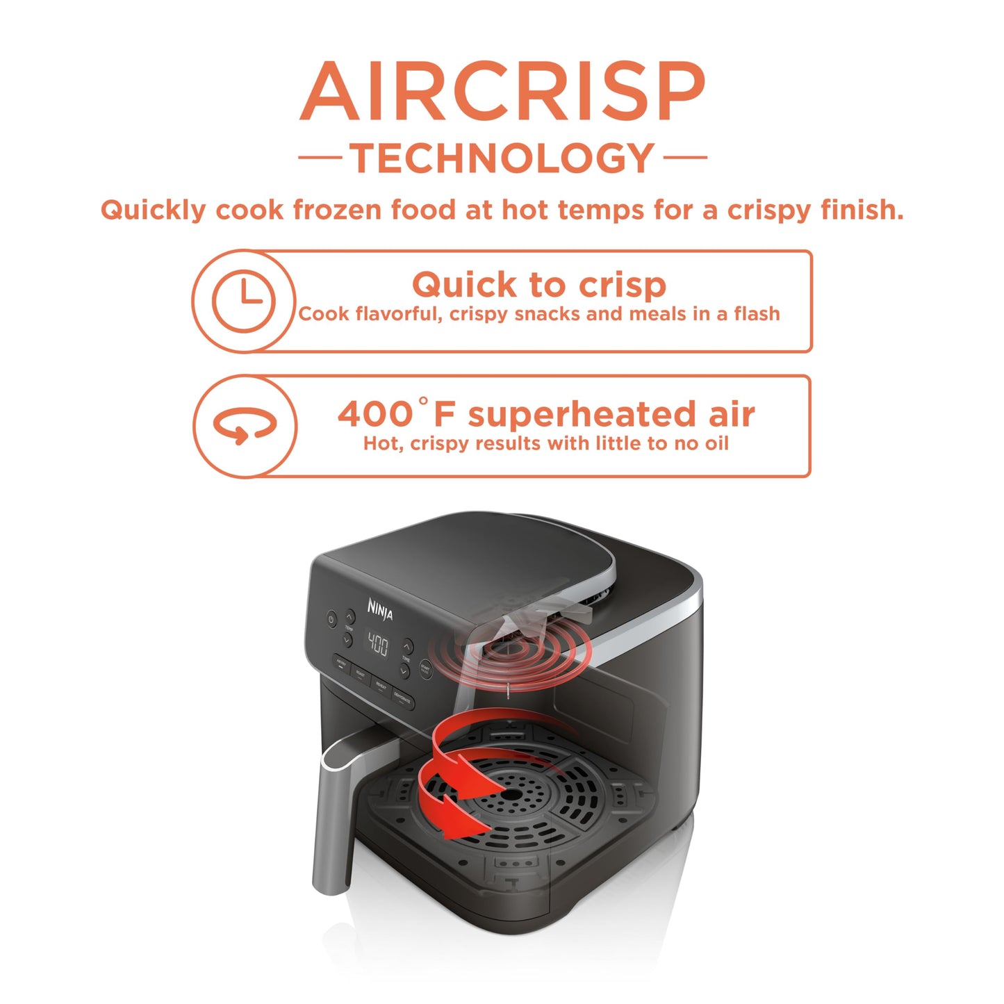 Ninja Air Fryer Pro 4-in-1 – Air Fry, Roast, Reheat, Dehydrate – AF141