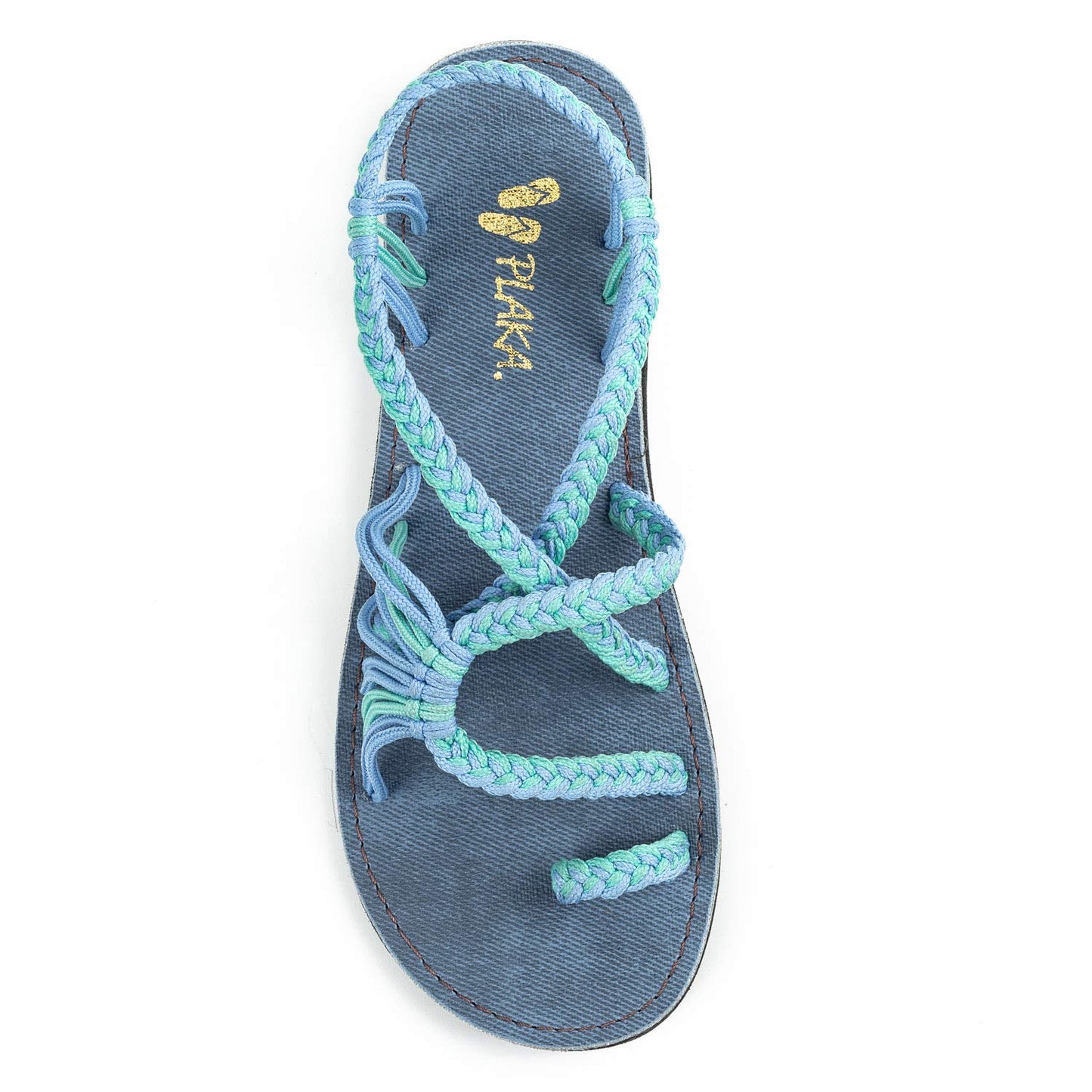 Plaka Flat Sandals for Women Palm Leaf