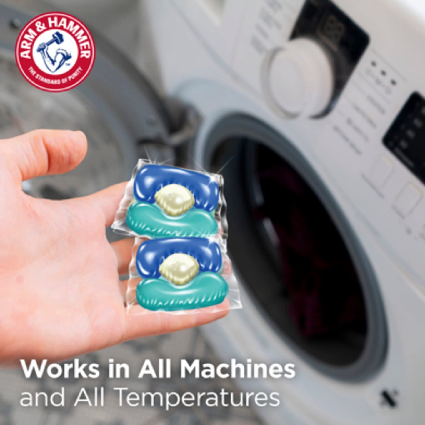 Arm & Hammer Clean Burst 5-in-1 Laundry Detergent Power Paks, High Efficieny (HE), 42 Count