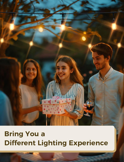 Smart Outdoor LED String Lights – App & Alexa Control, Waterproof