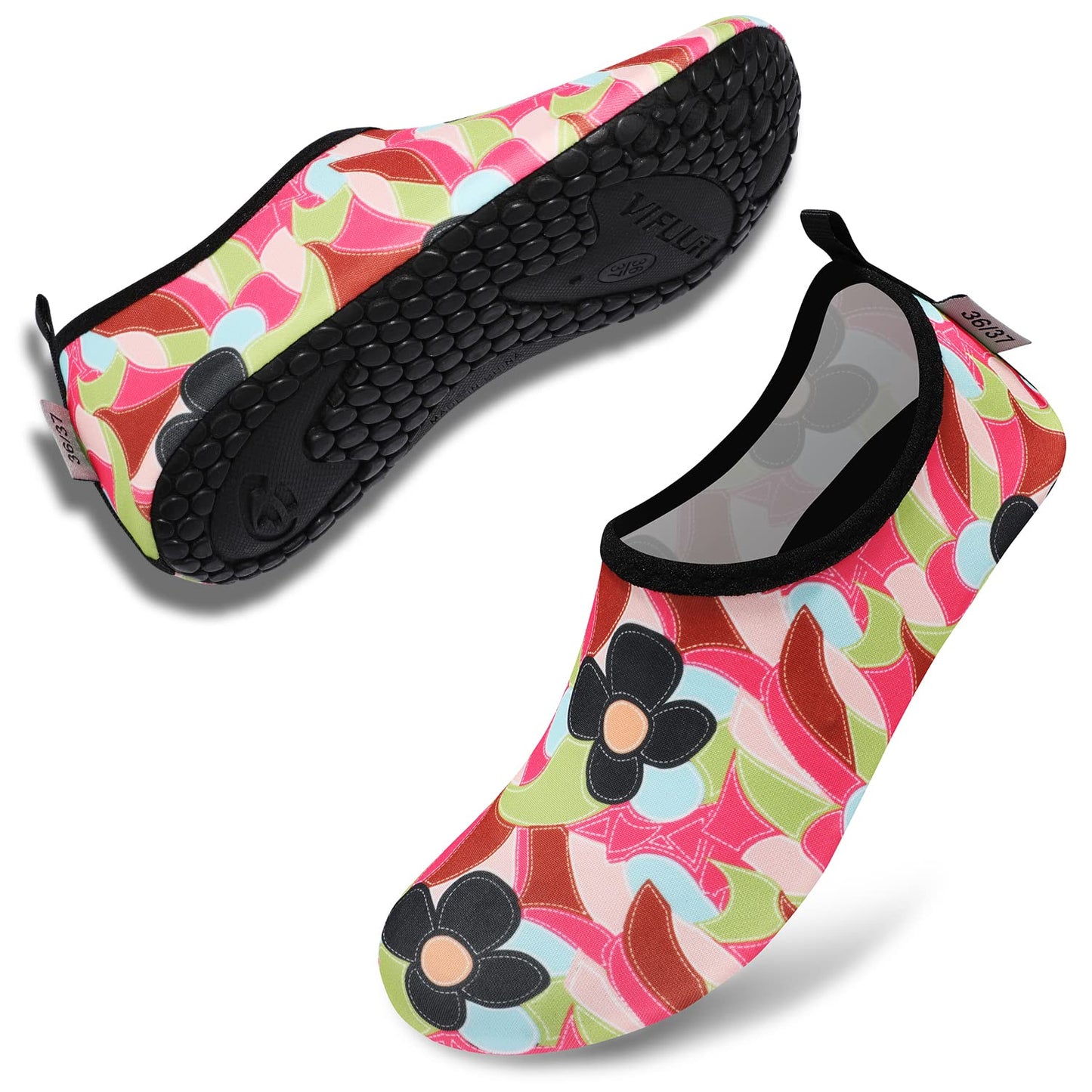 VIFUUR Wassersportschuhe Barfuß Schnelltrocknende Aqua-Yoga-Socken Slip-on für Männer Frauen