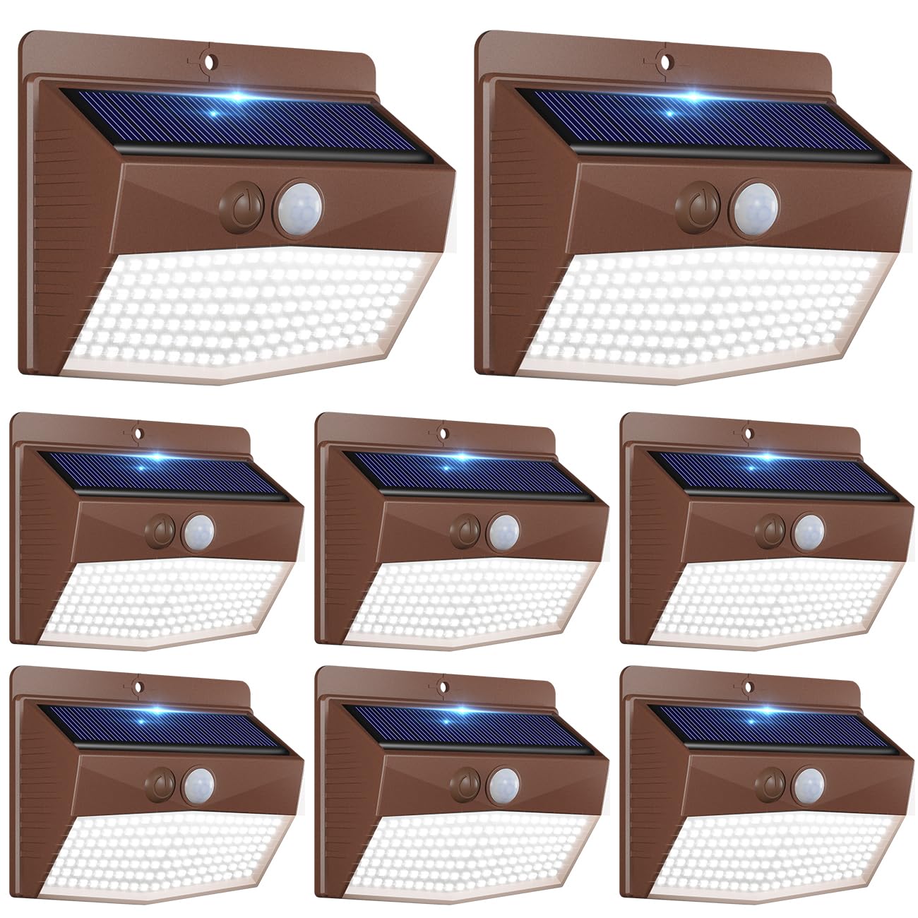 2-Pack Solar Security Lights – Motion Sensor, Waterproof