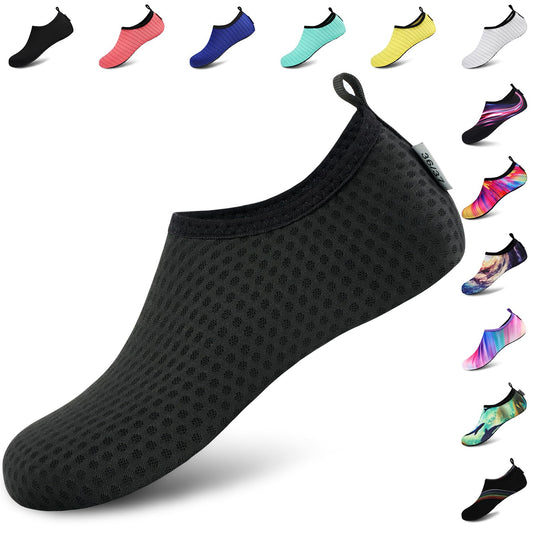 VIFUUR Wassersportschuhe Barfuß Schnelltrocknende Aqua-Yoga-Socken Slip-on für Männer Frauen