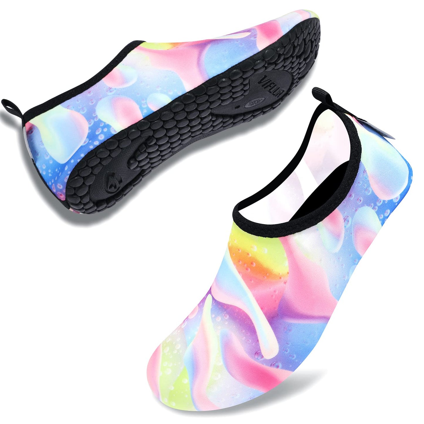 VIFUUR Water Sports Shoes Barefoot Quick-Dry Aqua Yoga Socks Slip-on for Men Women