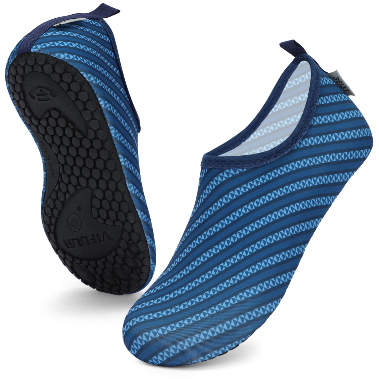 VIFUUR Wassersportschuhe Barfuß Schnelltrocknende Aqua-Yoga-Socken Slip-on für Männer Frauen