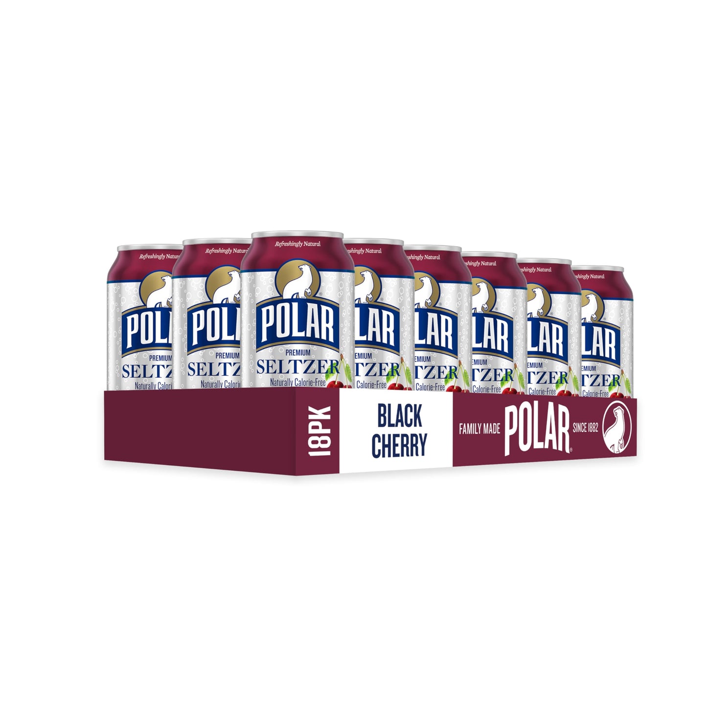 Polar Seltzer Water Original, 12 fl oz Dosen, 18er Packung 