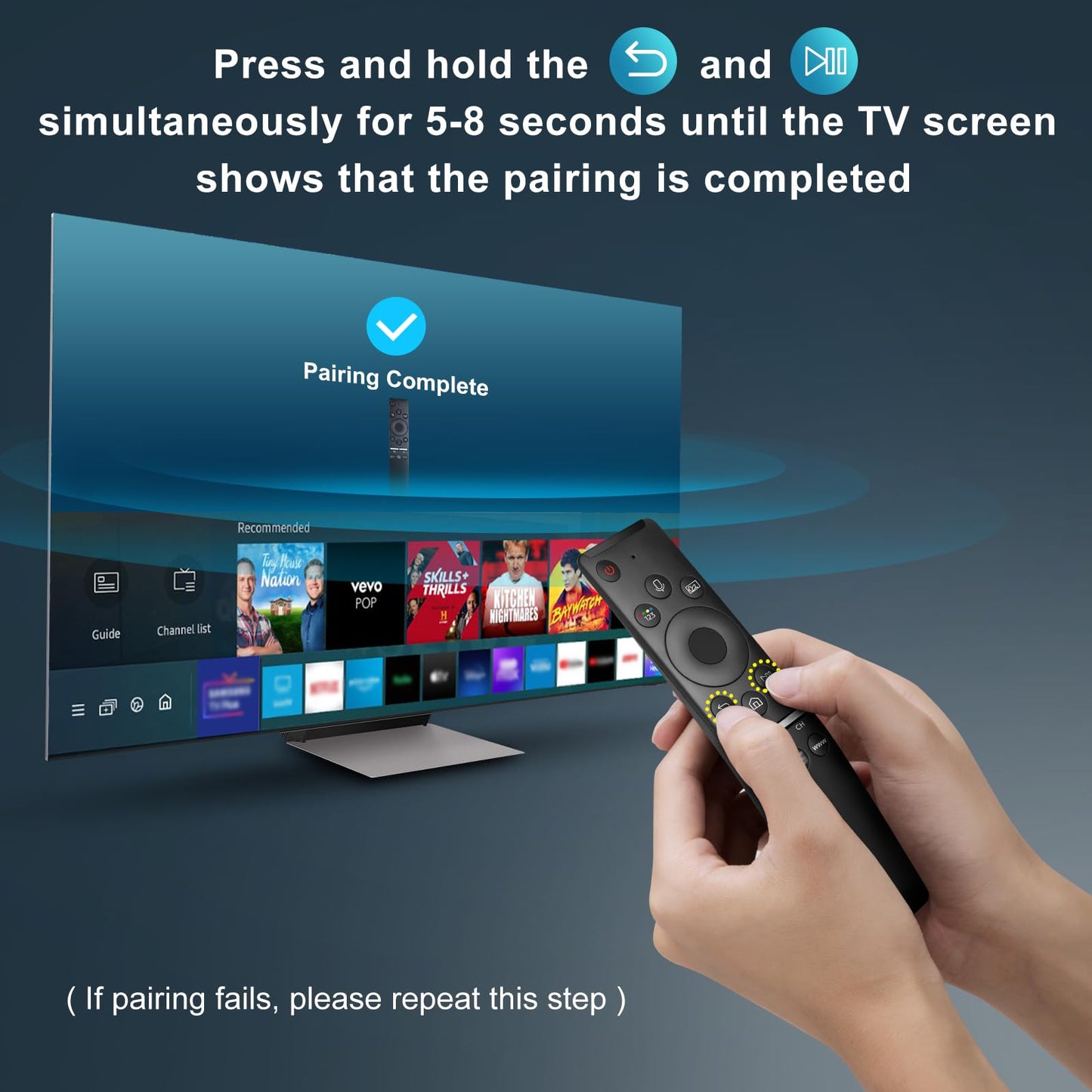 Universal Rechargeable Voice Remote for Samsung, LG & VIZIO Smart TVs