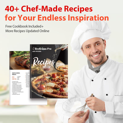Air Fryer, Beelicious 8-in-1 Smart Compact 4QT Air Fryer