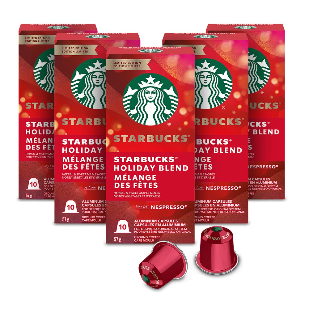 Pack de 50 dosettes de café Starbucks par Nespresso Original Line Variety Pack 