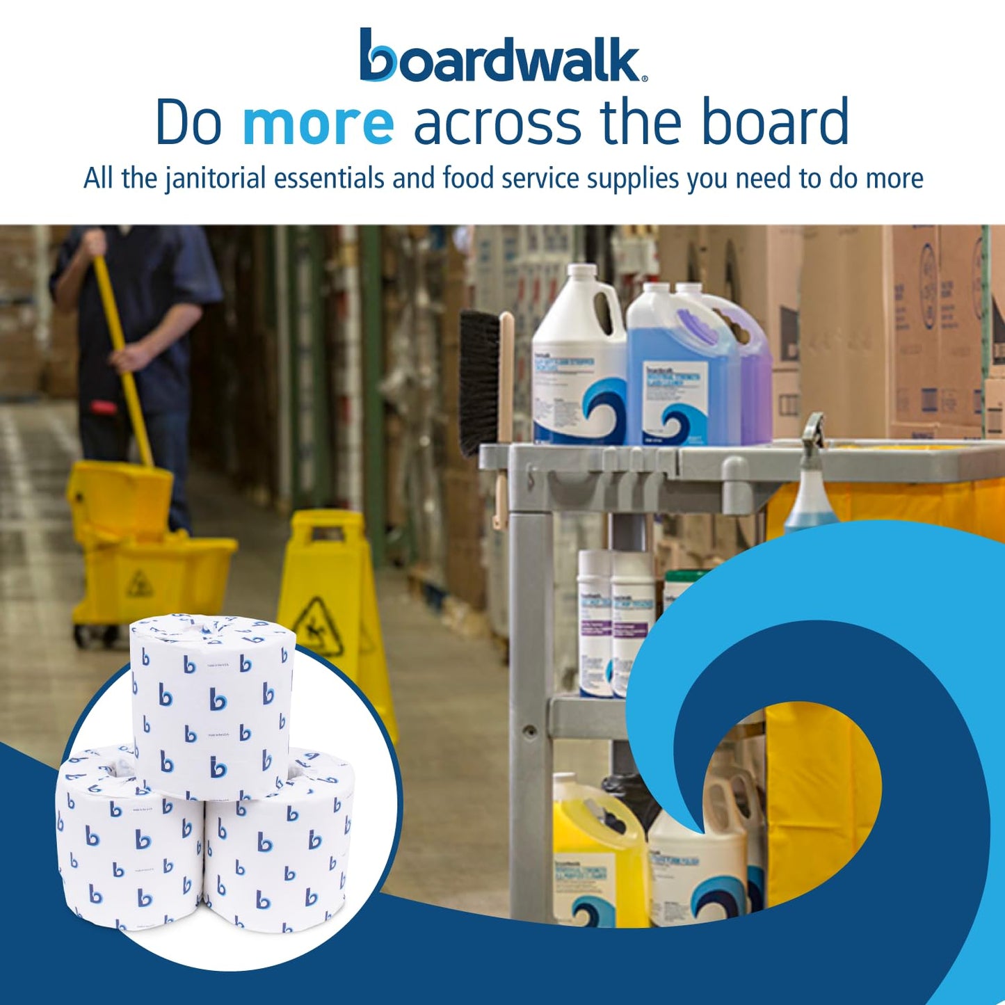 Boardwalk B6144 2-Ply Septic Safe Toilet Tissue - White (96/Carton)