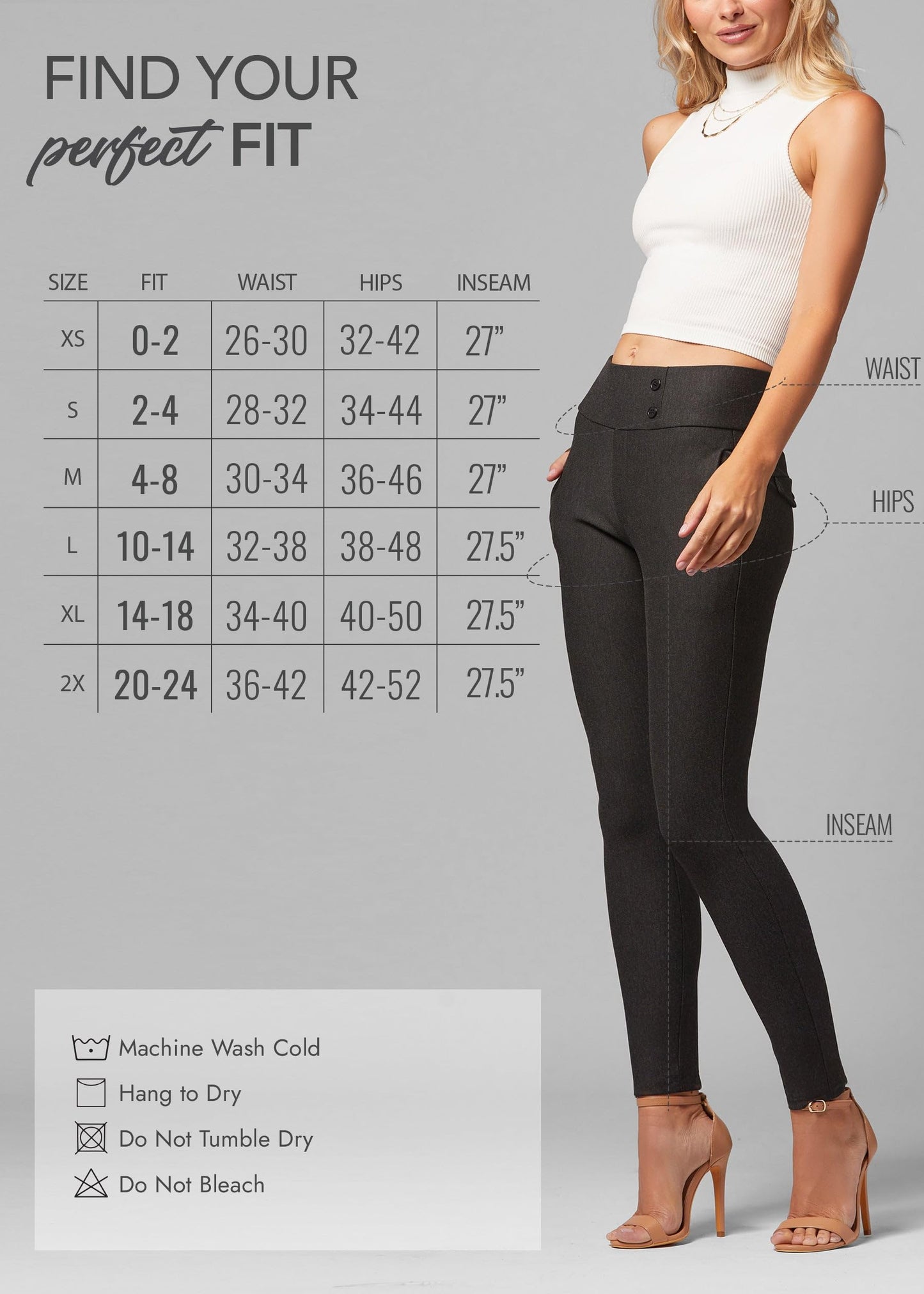 Conceited Dress Pants Women - Stretchy - Tummy Control - All Day Comfort Wear to Work - Womens Pants in Regular and Plus Size