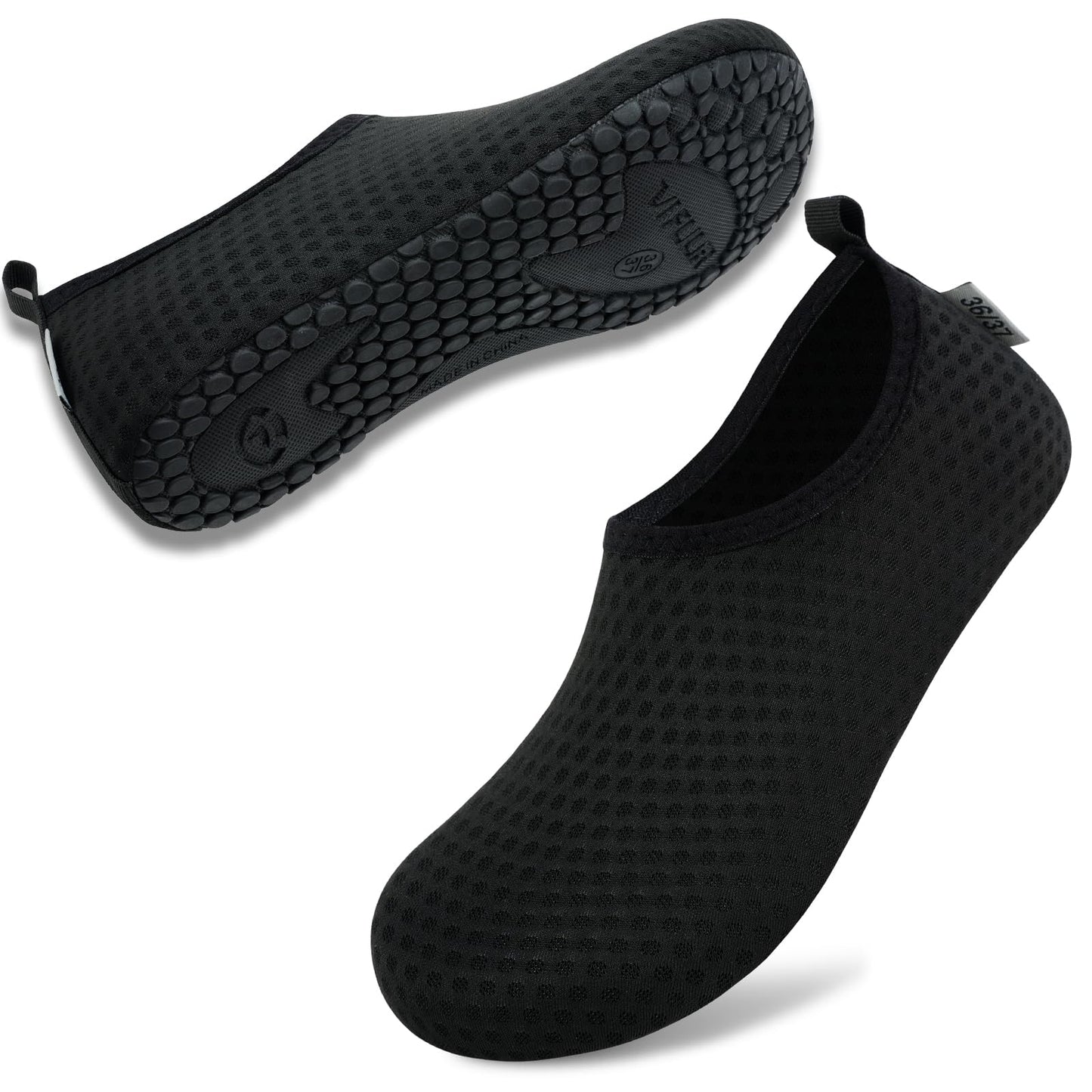 VIFUUR Wassersportschuhe Barfuß Schnelltrocknende Aqua-Yoga-Socken Slip-on für Männer Frauen