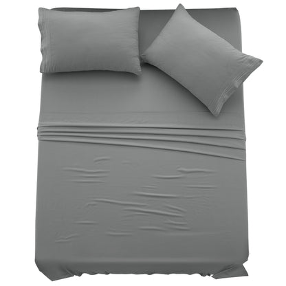 LUX Décor 6-Piece Sheet Set – Soft Microfiber Bedding with Deep Pocket Fitted Sheet & 4 Pillowcases (Paisley)