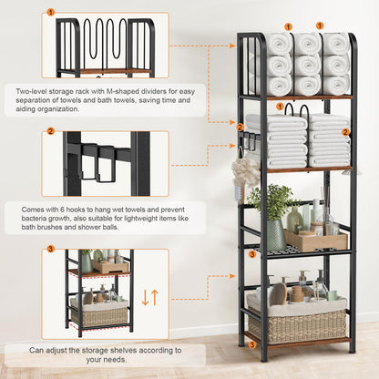 Freestanding Towel Rack – 3-Tier & 4-Tier Modern Metal Bathroom Storage