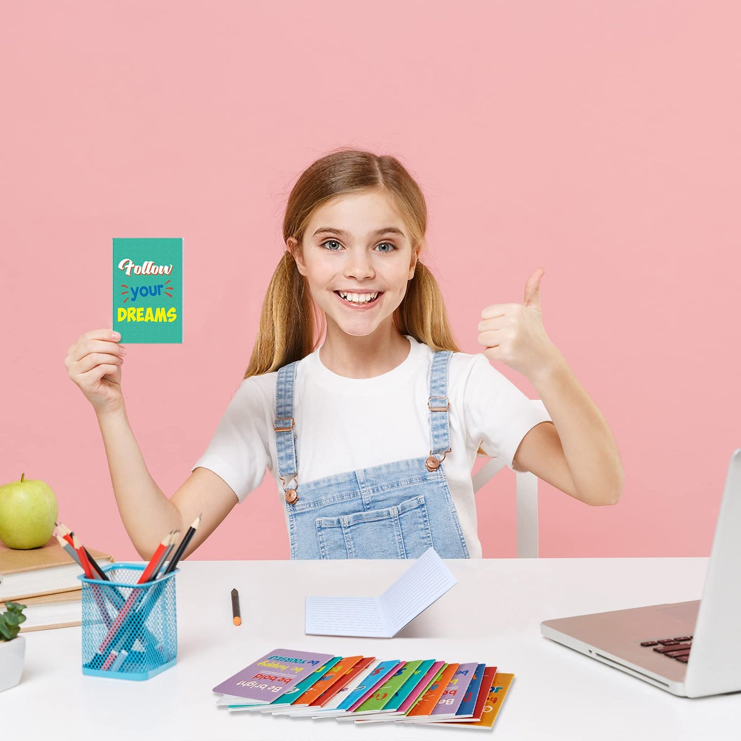 Zonon 24 Pcs Mini Colorful Notebooks Bulk Gifts, Funny Motivational Journals Notepads Inspirational Notepads Small Pocket Notebook Teacher Office Prizes Travel(Motivational Style)