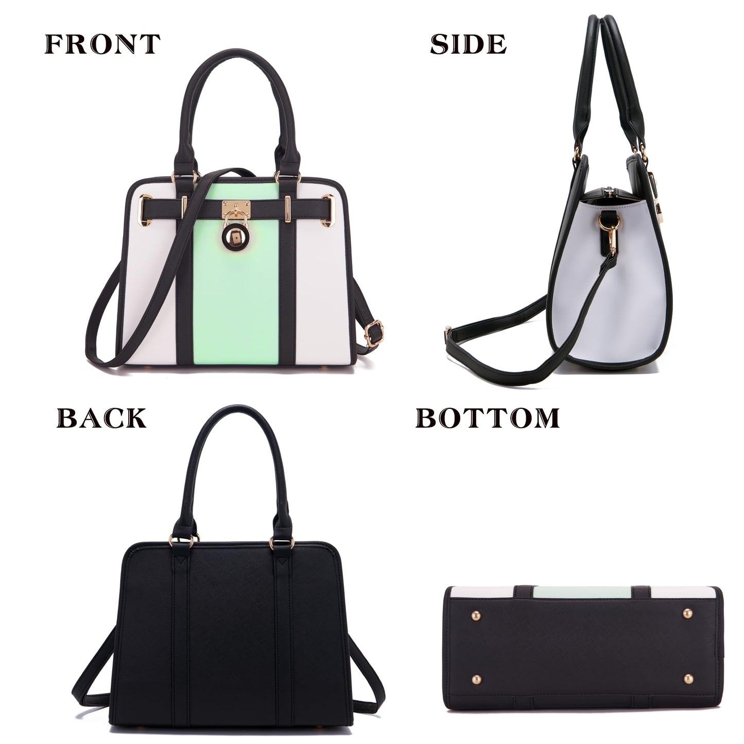 Handbags Sets For Women Shoulder Bags Top Handle Work Satchel Tote Purses Set With Matching Wallet 2pcs