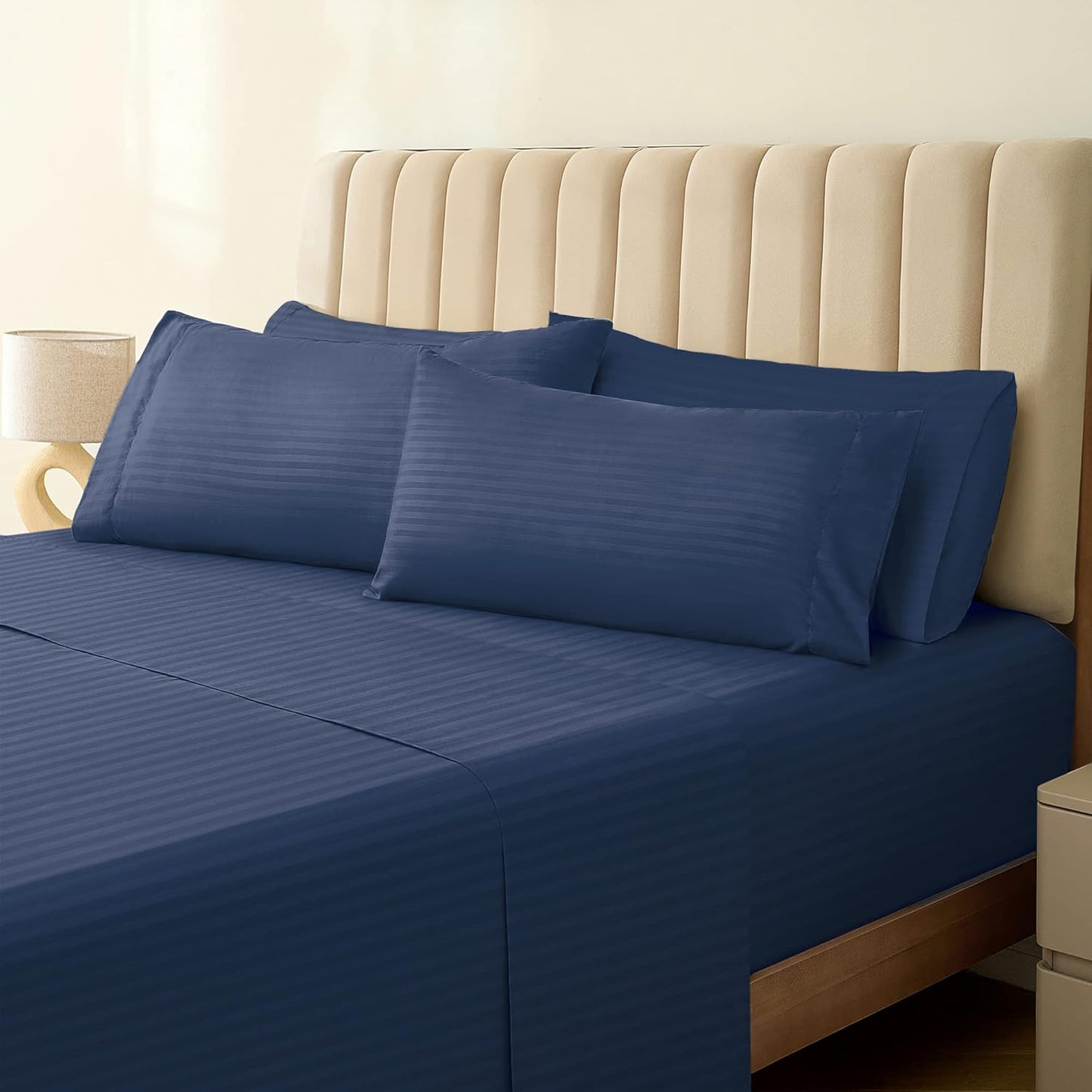 LClub Luxury 4-Piece Cooling Microfiber Sheet Set