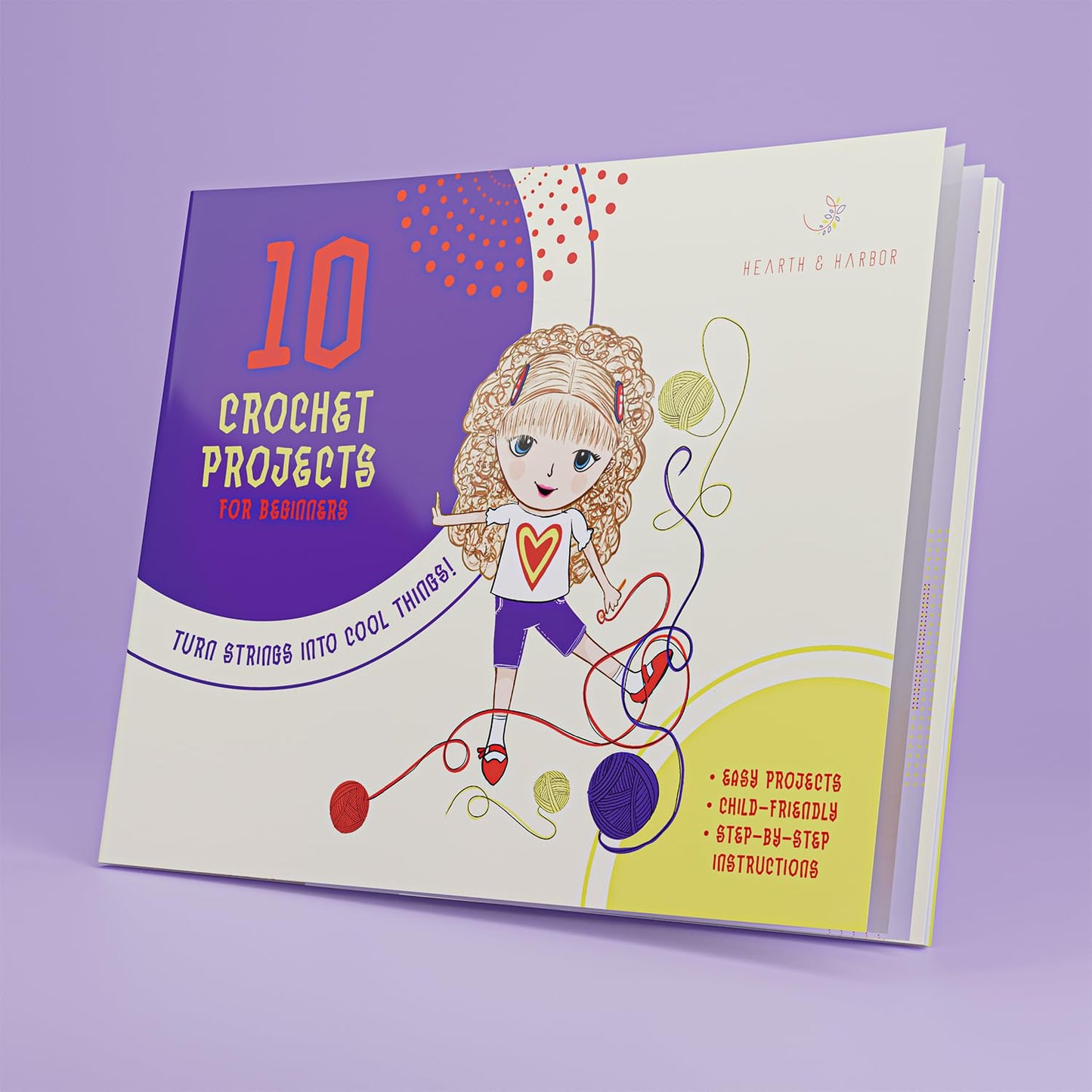 Crochet Kit for Beginners Adults and Kids, Knitting & Crochet Supplies Includes 1500 Yards Assorted Yarn