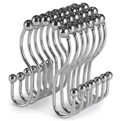2-Pack Shower Curtain Hooks –12-Piece Each