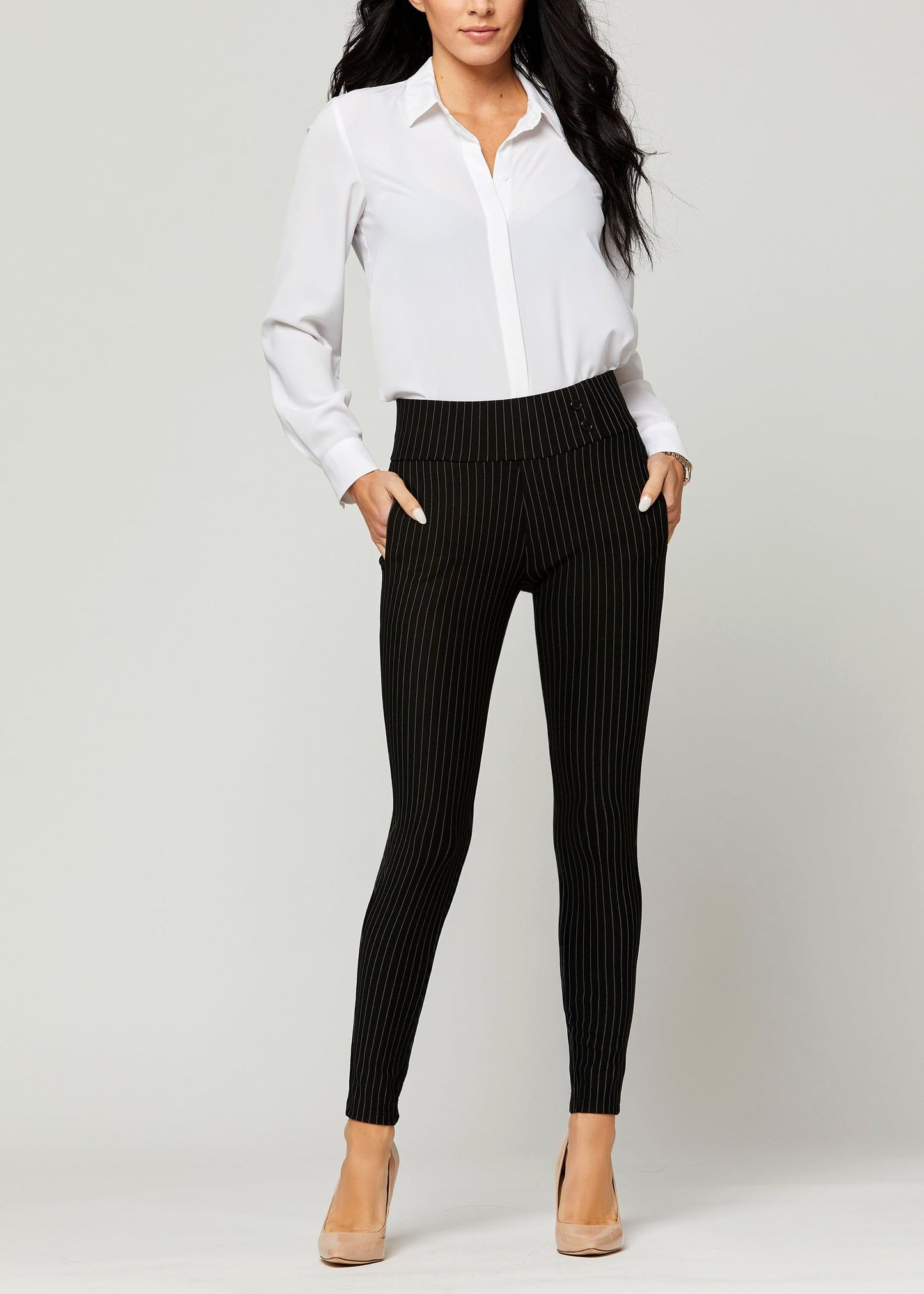 Pantalon habillé Conceited pour femme - Extensible - Contrôle du ventre - Confort toute la journée - Pantalon pour femme en taille standard et grande