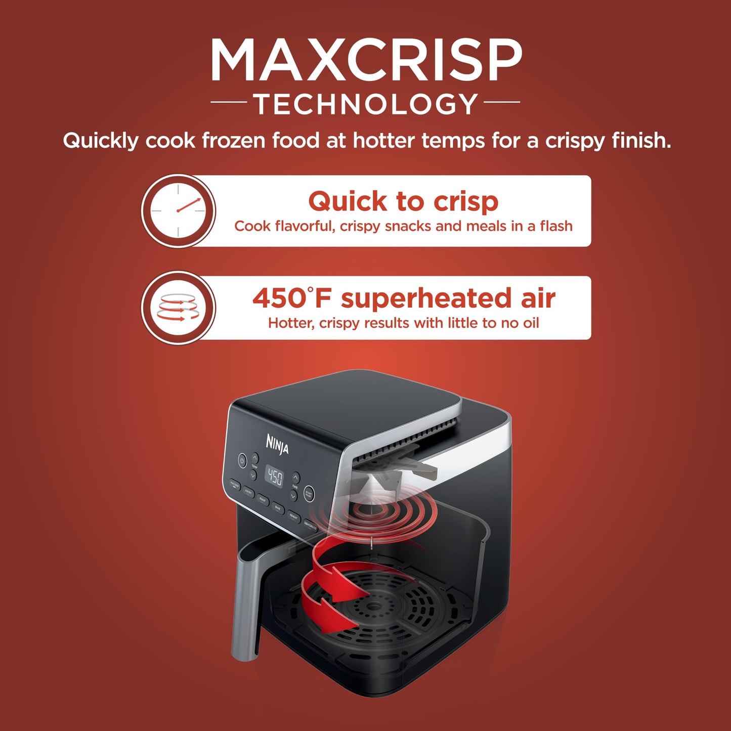 Ninja Air Fryer Pro 4-in-1 – Air Fry, Roast, Reheat, Dehydrate – AF141