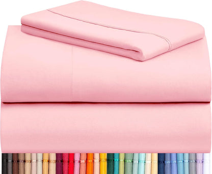 LClub Luxury 4-Piece Cooling Microfiber Sheet Set