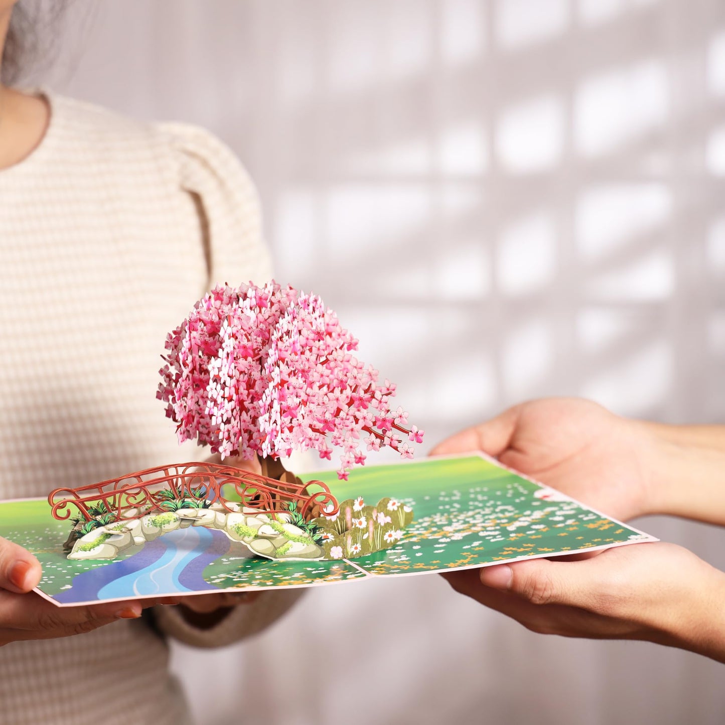 Pop Up Anniversary Card, 3D Cards 6x8 inch