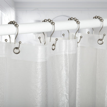 2-Pack Shower Curtain Hooks –12-Piece Each