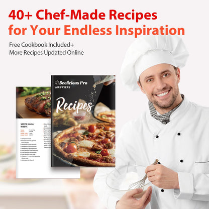 Air Fryer, Beelicious 8-in-1 Smart Compact 4QT Air Fryer