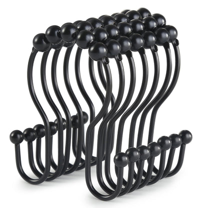 2-Pack Shower Curtain Hooks –12-Piece Each