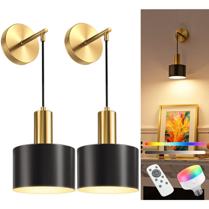 Rechargeable Battery Wall Sconce – 9-Color Dimmable Wireless Light