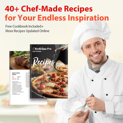 Air Fryer, Beelicious 8-in-1 Smart Compact 4QT Air Fryer