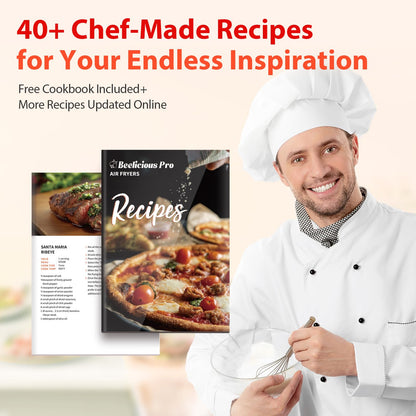 Air Fryer, Beelicious 8-in-1 Smart Compact 4QT Air Fryer