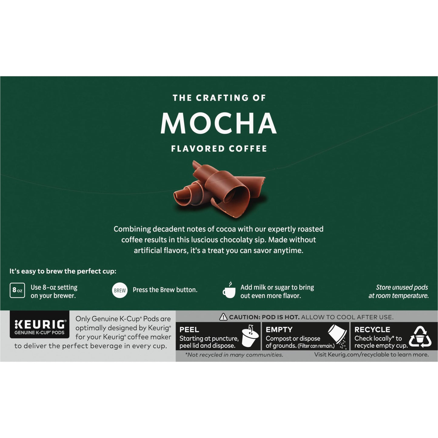 Capsules de café Starbucks K-Cup, pack de variétés de café naturellement aromatisé pour les cafetières Keurig, 100 % arabica, 1 boîte (40 capsules) 