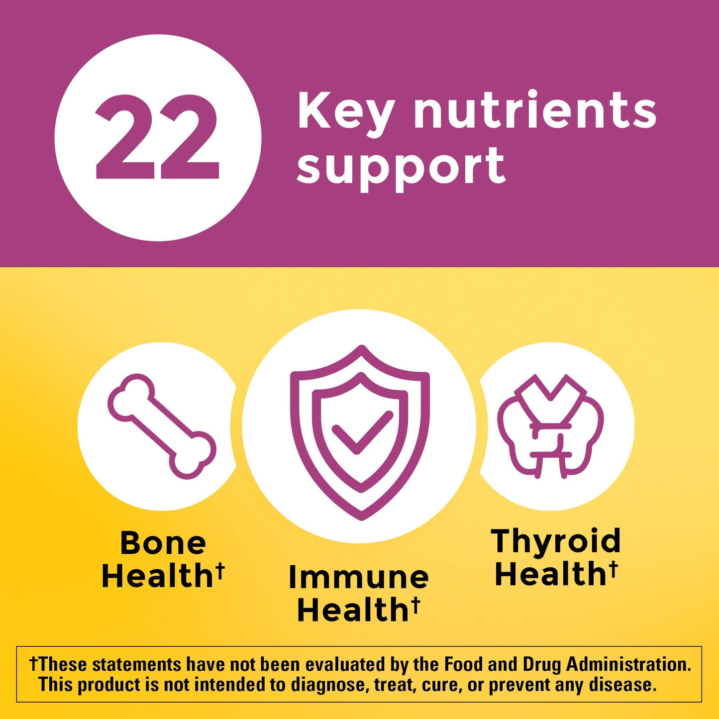 Nature Made Multivitamines pour femmes de 50 ans et plus sans fer, multivitamines pour femmes pour un soutien nutritionnel quotidien, multivitamines pour femmes, 90 comprimés, approvisionnement pour 90 jours 