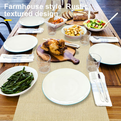 Wipeable Table Runner – Thick Farmhouse-Style Runner for Kitchen, Bedroom, Living Room, Indoor & Outdoor Use