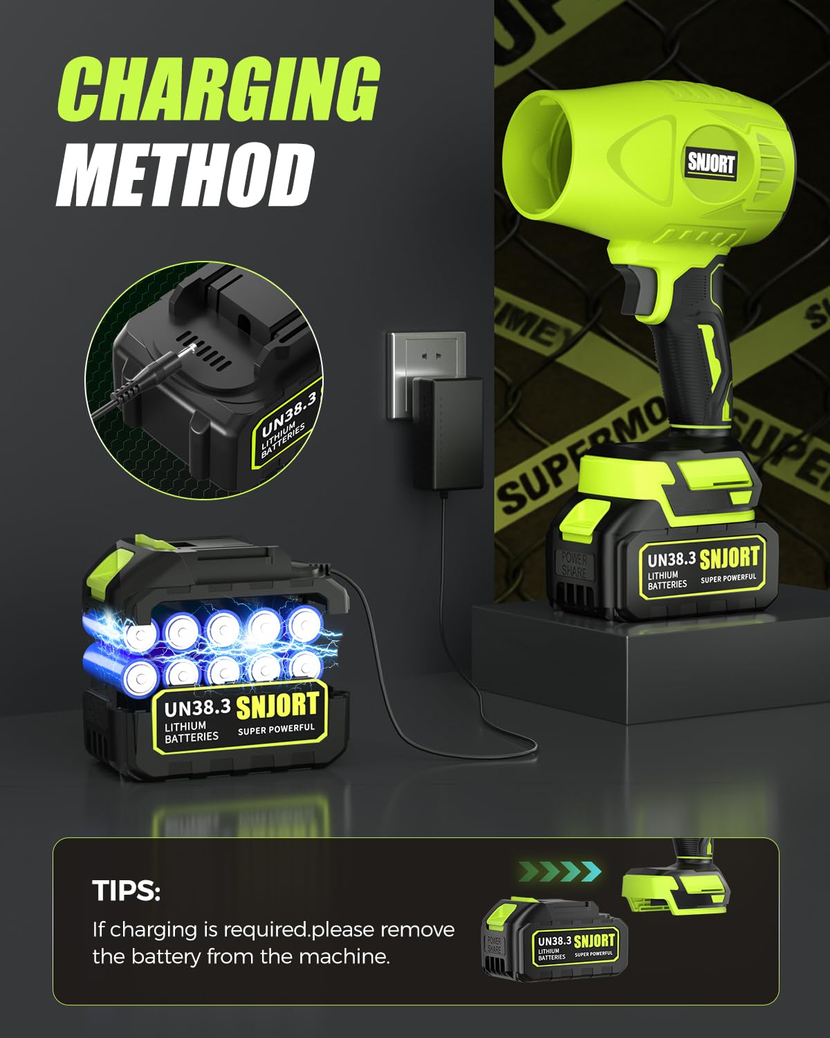 Leaf Blower Cordless with Battery and Charger,980,000 RPM,Extended Nozzle,Lightweight Handheld Design,Blower for Patio, Lawn, Yard, Deck Cleaning（Reddish Orange）